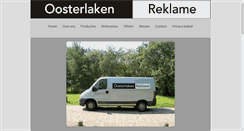 Desktop Screenshot of oosterlakenreklame.nl